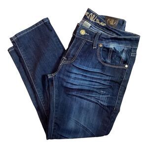 NV Women’s Jeans Capri Skinny Crop Distressed Size 11